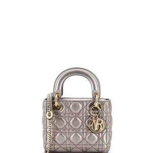 Christian Dior Mini Lady Dior Chain Bag Cannage Quilt Lambskin